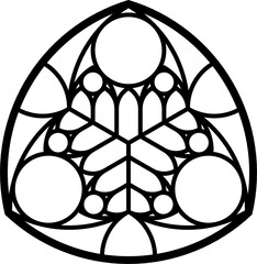 Rose Window, Fig. 19, triangular 1, base, triangular 2