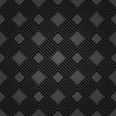 Geometric abstract pattern. Geometric modern dark ornament. Seamless modern background