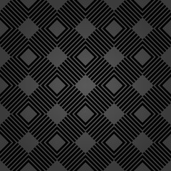 Geometric abstract pattern. Geometric modern dark ornament. Seamless modern background