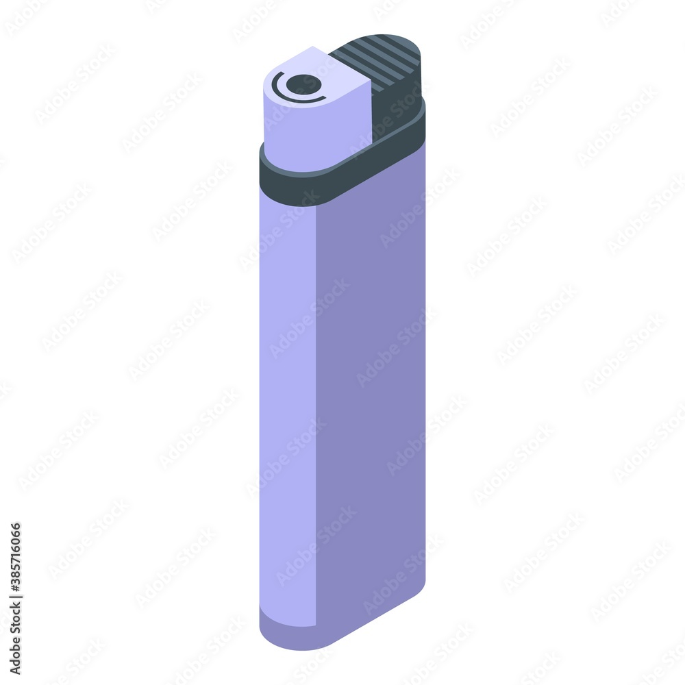 Poster smoking pipe lighter icon. isometric of smoking pipe lighter vector icon for web design isolated on 