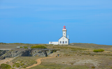Fototapeta na wymiar Lighthouse on a breton island