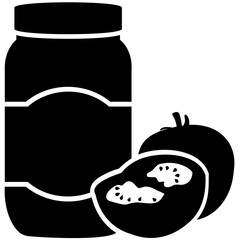 
Disposable bottle containing sauce known as tomato sauce 
