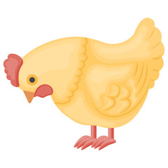 
A toy hen use for playing 
