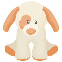
Icon of a cute toy puppy
