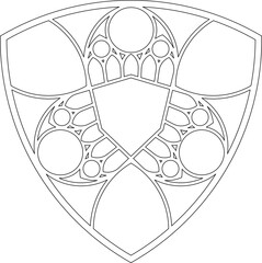 Rose Window, Fig. 19, triangular 2, base, triangular 2, framework