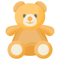 
Icon of a cute teddy bear toy
