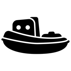 
Icon of a toy boat use for playing
