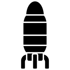 
Icon of a playing equipment depicting toy rocket
