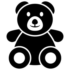 
Icon of a cute teddy bear toy
