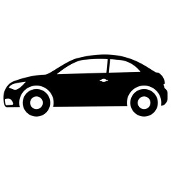 A toy car glyph vector icon