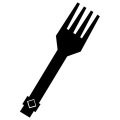 
A gold fork used as a royal cutlery
