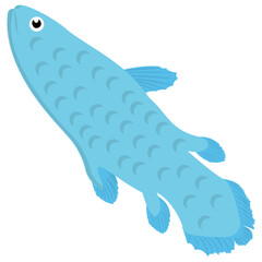 
A cute aquatic cartoon fish vector icon
