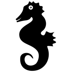 
Icon design of seahorse
