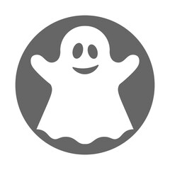 Simple illustration of scary ghost monster for Halloween day