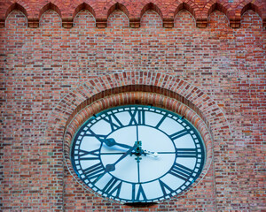 Brick Wall Clock
