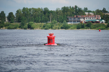 Red buoy Beacon River Floating sign 28
