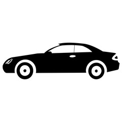 
Luxury sedan having four wheels, a family car  
