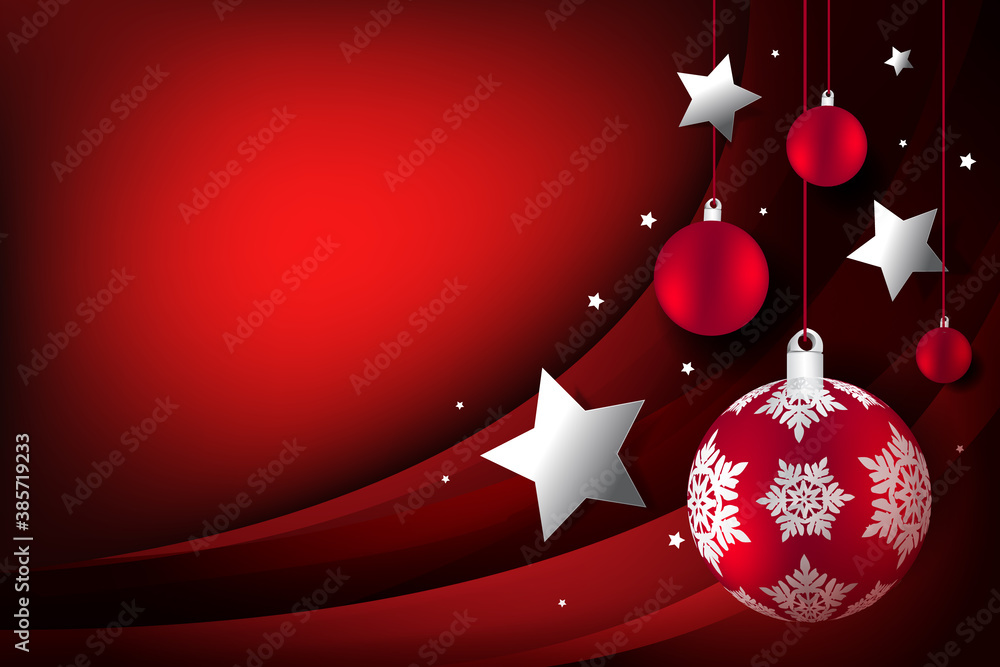 Poster red abstract background. Christmas background template
