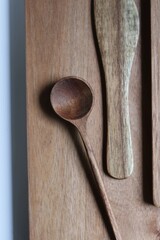 Wooden kitchen ware.