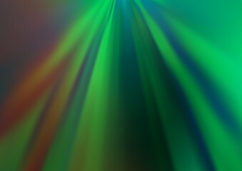 Light Green vector blurred shine abstract background.