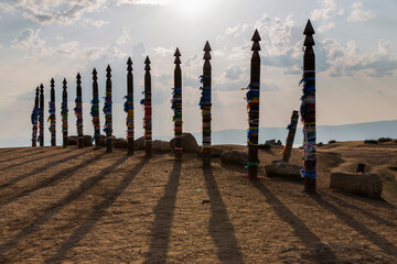 Views of Olkhon island. 13 Serge attraction on Cape Burhan.