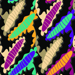 Abstract colorful seamless backdrop with creative vector pattern