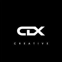 CDX Letter Initial Logo Design Template Vector Illustration