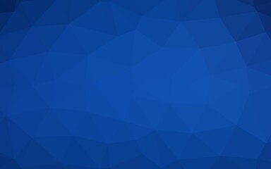 Fototapeta premium Dark BLUE vector abstract polygonal texture.