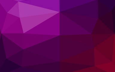 Dark Purple vector abstract polygonal cover.