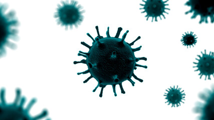 cells isolated on white