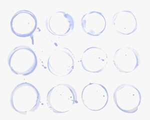 water glass or cup stain texture set design