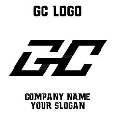 GC initials logo, name initials logo, company initials logo, person initials logo.