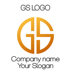 GS initials logo, name initials logo, company initials logo, person initials logo.