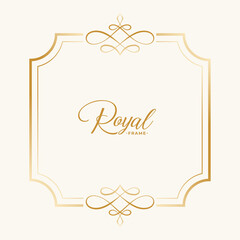 royal vintage frame decor with text space