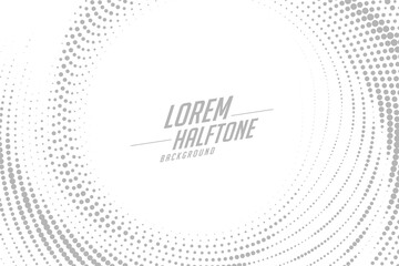 abstract circular swirl style halftone effect background