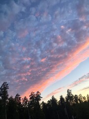 sunset in the mountains