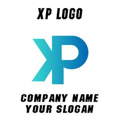 XP initials logo, name initials logo, company initials logo, person initials logo.