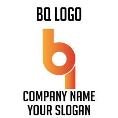 BQ initials logo, name initials logo, company initials logo, person initials logo.