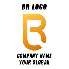 Obraz premium BR initials logo, name initials logo, company initials logo, person initials logo.