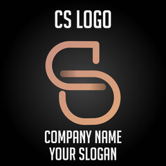 CS initials logo, name initials logo, company initials logo, person initials logo.