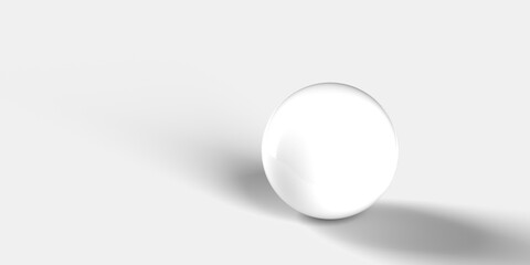 White Plastic gloss Sphere 
