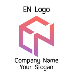 EN initials logo, name initials logo, company initials logo, person initials logo.