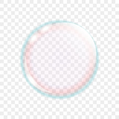 colorful transparent soap bubbles isolated vector illustration EPS10