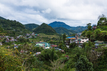 Fototapeta na wymiar フィリピン　バナウェの風景と町並み