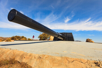 Battery de Castillitos in Spain. Tourist site