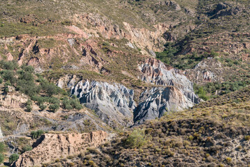 Mountainous landscape in southern Spain