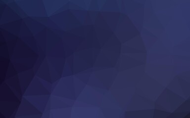 Dark BLUE vector abstract polygonal texture.