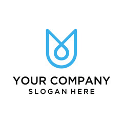 Abstract letter U logo