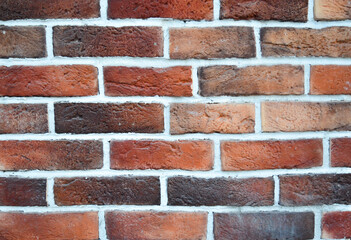 Obraz premium Red brick wall.