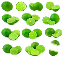 Fruit set isolated healthy fresh fruit top view vegetable agri nature fruit isolated on a white background.